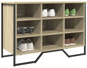 vidaXL Sapateira 90x38x61,5 cm derivados de madeira carvalho sonoma
