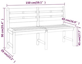 3 pcs conjunto de jantar para jardim madeira de teca maciça