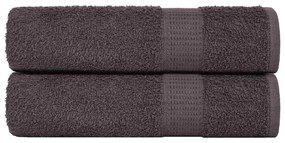 vidaXL Toalhas de banho 2pcs 70x140 cm 360 gsm 100% algodão antracite