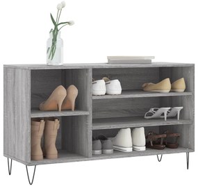 Sapateira 102x36x60 cm derivados de madeira cinzento sonoma