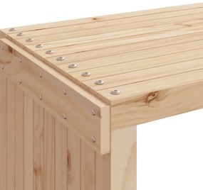 Banco de jardim extensível 212,5x40,5x45 cm pinho maciço