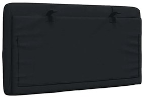 Almofadão de cabeceira 90 cm tecido preto