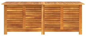 Caixa arrumação jardim c/ veneziana 150x50x56 cm acácia maciça