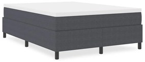 Cama Box Spring vidaXL Cinza Escuro 140x200 cm Tecido Corduroy