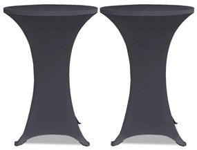 Capa extensível para mesa 4 pcs 80 cm antracite