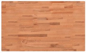 Bancada retangular 100x60x(73-99,5) cm madeira de faia maciça