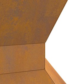 Caminha Hexagonal para Fogo 50x50x40 cm em Aço Envelhecido