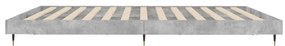 Estrutura de cama 200x200 cm derivados de madeira cinza cimento