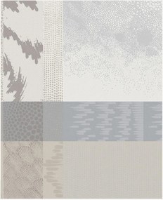 Individuais de mesa jacquard com revestimento acrílico Mille Matieres Vapeur, conjunto de 4