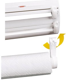Suporte de parede para rolos de cozinha Parat F2 branco 25771