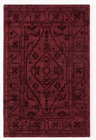 Tapete em viscose artesanal Shaila, vermelho