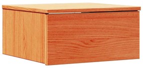 Mesa de Cabeceira Montada na Parede 2 pcs Castanho-mel