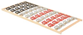 327287 vidaXL Estrutura de cama com 12 ripas e suportes 100x200 cm