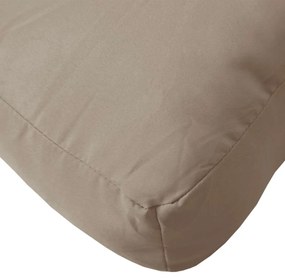 Almofadões de paletes 2 pcs tecido oxford cinza-acastanhado