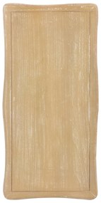 Mesa de centro 87,5x42x44 cm pinho maciço branco e castanho