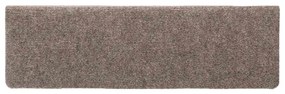 Tapetes de escada autoadesivos 30 pcs 65x21x4 cm creme