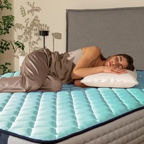 Colchão Flow 6700 Hybrid 150x190 com 7 zonas de firmeza diferentes com estrutura de molas box firme e leve