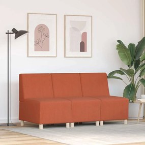 vidaXL Sofá Chiar 3 pcs Laranja 55 x 74 x 82 cm