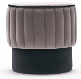 Pouffe Rose – Cinzento – 40x40x40 cm