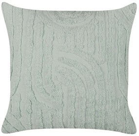 Almofada decorativa em algodão verde menta 45 x 45 cm TELLIMA Beliani