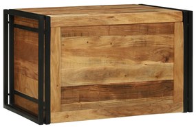 vidaXL Caixa de Armazenamento 80 x 50 x 50 cm em Madeira de Acácia