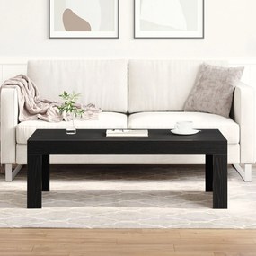 Mesa de Centro vidaXL Preto Carvalho 102x50x35 cm Madeira Engenheirada