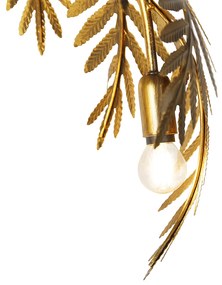 Candeeiro de pé vintage dourado 193 cm 3 luzes - Botanica Rústico