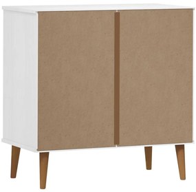 Armário de gavetas MOLDE 80x40x80 cm pinho maciço branco