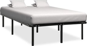 284681 vidaXL Estrutura de cama 140x200 cm metal preto