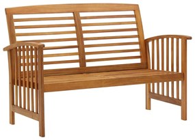 3 pcs conjunto lounge de jardim madeira de acácia maciça