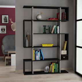 Estante Mito – Antracite e Castanho Claro – 110x161x25,5 cm