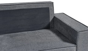 Sofá de canto 3 lugares com arrumação em tecido cinzento escuro à direita KARILA Beliani