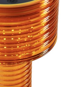 Candeeiro de mesa laranja plástico Incl. LED Solar Recarregável IP44 - Ambar Moderno
