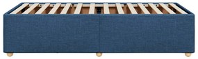 Estrutura de cama sem colchão 80x200 cm azul