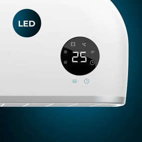 Aquecedor de Casa de Banho cerâmico com 2.000 W ReadyWarm 2000 Max Box Ceramic, display LED, controle remoto e proteção IPX2