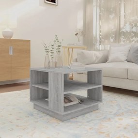 Mesa de centro 55x55x43 cm derivados de madeira cinza sonoma