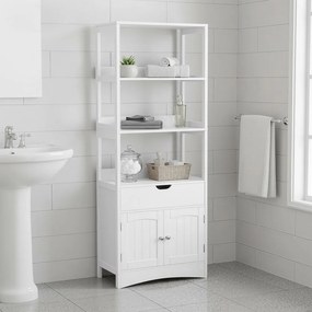 Armário de casa de banho 32,5 x 60 x 154 cm Branco