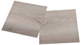 Tábuas soalho autoadesivas 55 pcs 5,11 m² PVC cinza-acastanhado