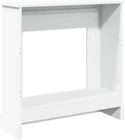 Cornija de lareira 90x30x90 cm derivados de madeira branco