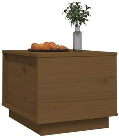 Mesa de centro 40x50x35 cm madeira de pinho maciça castanho-mel