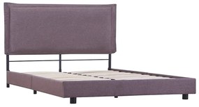 Estrutura para cama sem colchão Taupe Tecido 135x190 cm