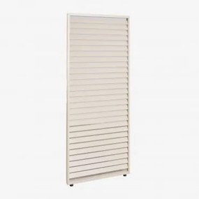 Painel Lateral Para Pérgola Bioclimática De Alumínio Com Lâminas Druvia Tapioca Bege & Painel De 92,5 Cm Para Lateral De 4 M - Sklum