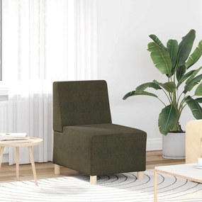 Poltrona em camurça artificial 55 cm verde militar