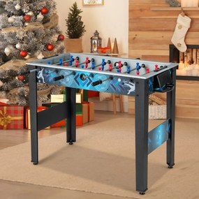 Mesa de matraquilhos infantil Estável com 2 Bolas 18 Jogadores Realistas, 94,5 × 53,5 × 76,5 cm Pintura Estilo Desportivo