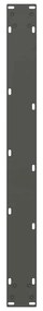 Pés para mesa de jantar antracite 2 peças 80x(72-73) cm aço