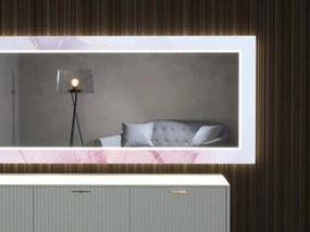 Espelho LED com decoração D8