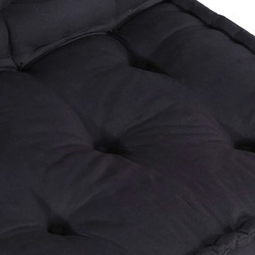 Pufe modular 70x70x54 cm tecido antracite
