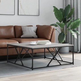 vidaXL Mesa de centro 100x100x40 cm derivados de madeira cinza sonoma