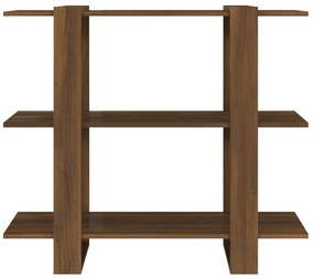 Estante/divisória 100x30x87 cm cor carvalho castanho