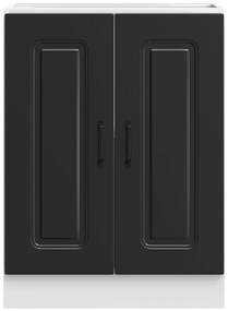 Armário baixo lavatório Kalmar 60x46x81,5 cm preto
